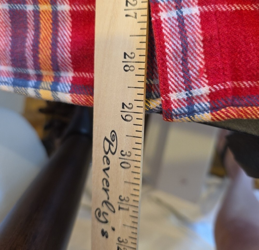 ESPRIT Sport Vintage Red Plaid Button-Up Flannel Shirt - Picture 4 of 15